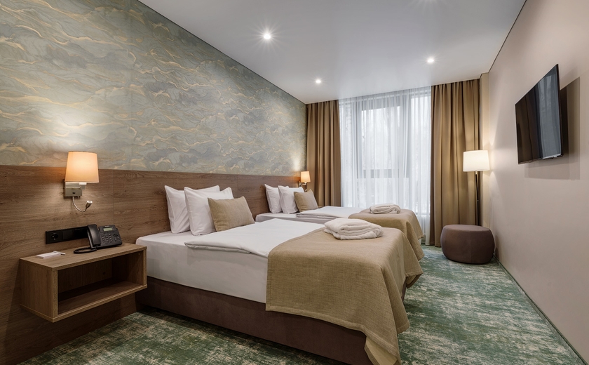 Две широкие раздельные кровати